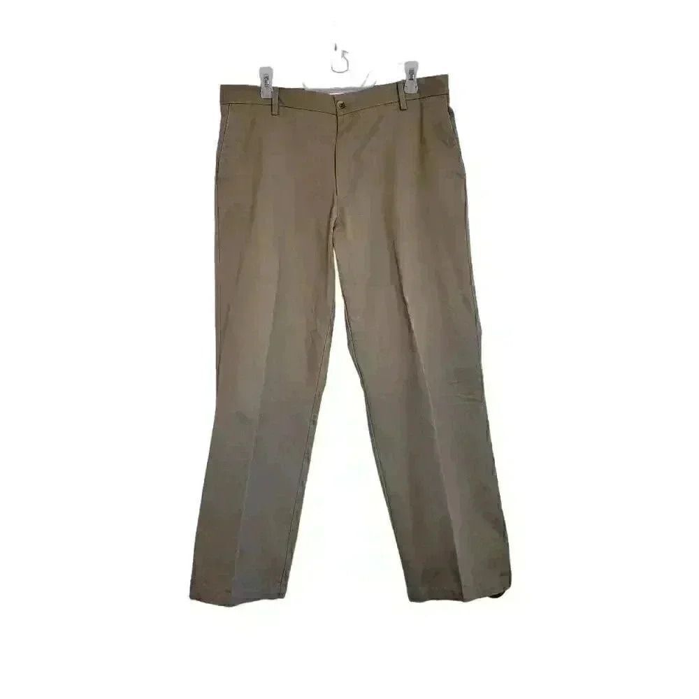 Men's Tan 100% Cotton Pants Tag Removed EUC sz 34x30 Could be Dickies or Dockers